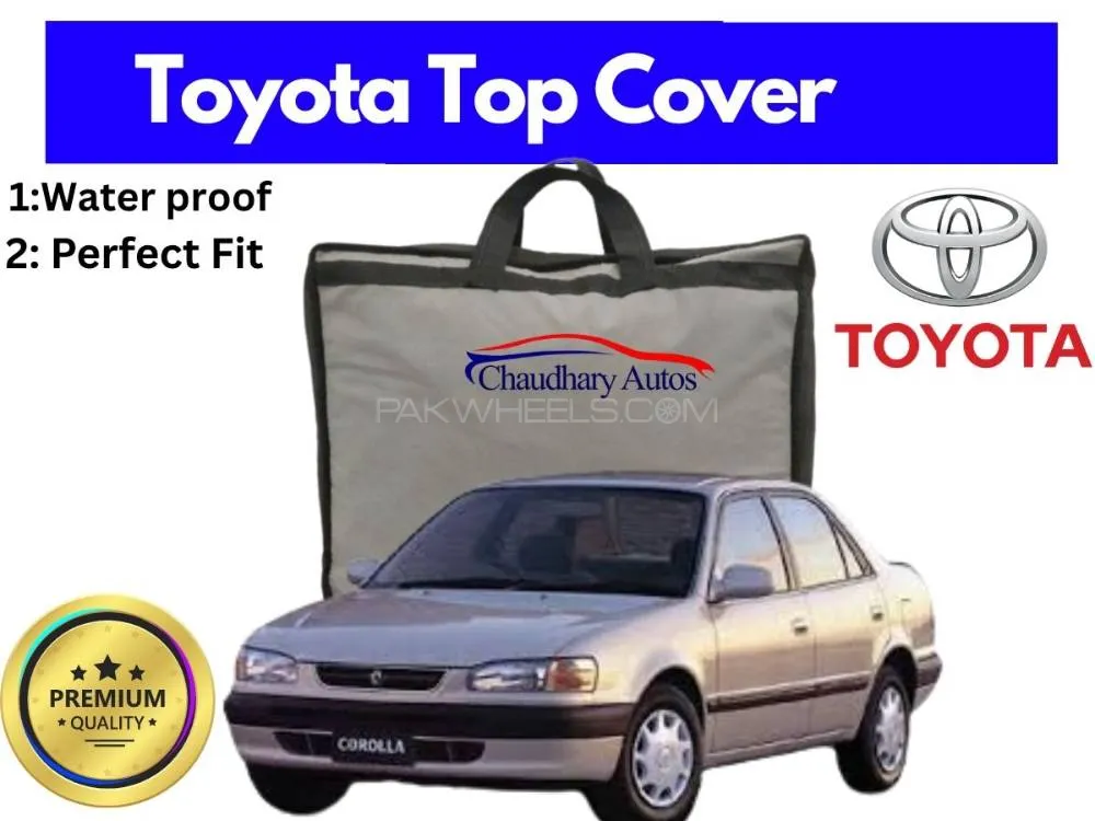Toyota Corolla 1995-2001 Top Cover | Black | Anti-Scratch | Parachute | Water Proof Image-1