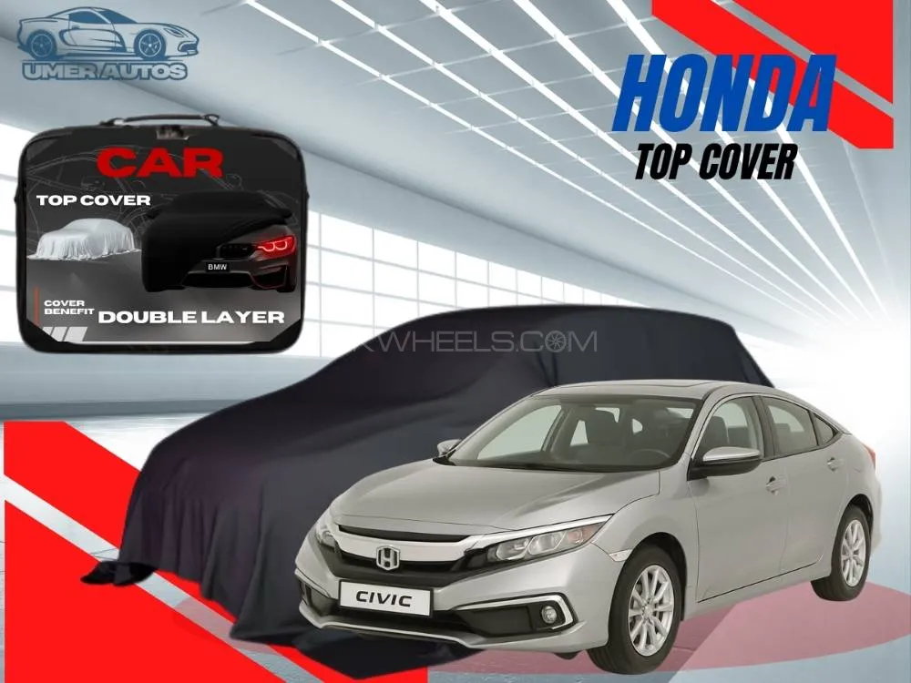 Honda Civic 2016–2021 Top Cover | Grey | Double Layer | Waterproof | Premium Quality Image-1