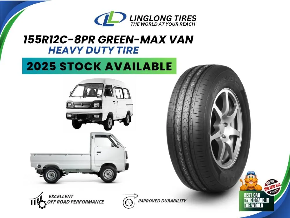 Ling Long Tyre 155R12C 8 GREEN-MAX-VAN Image-1