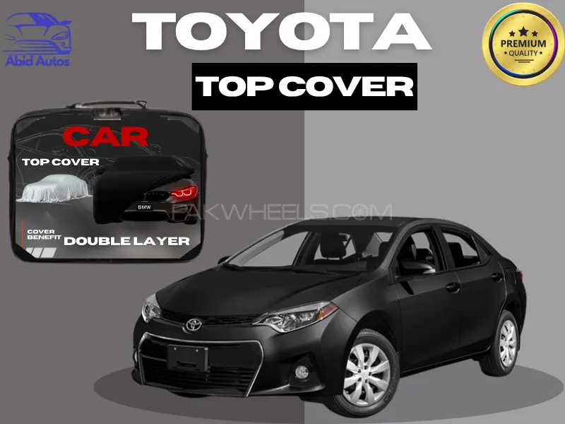 Toyota Corolla 2014-2023 Top Cover | Grey | Double Layer | Waterproof | Premium Quality Image-1
