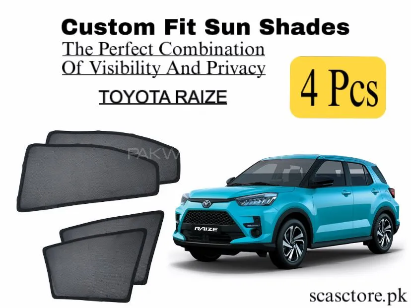 Toyota Raize Sun Shades for Heat and UV Protection Image-1