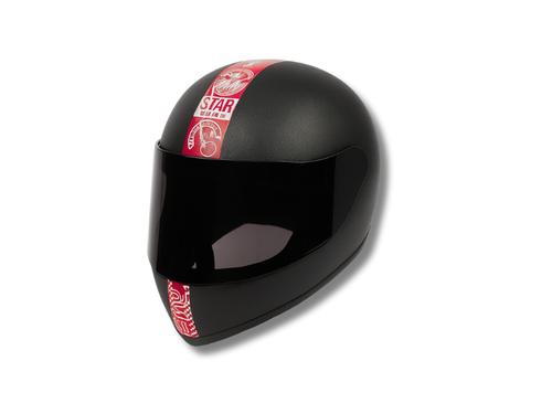 BJI Star Full-Face Motorcycle Helmet – Black with Random Color Graphics BJI Star Full-Face Motorcycle Helmet – Black with Random Color Graphics