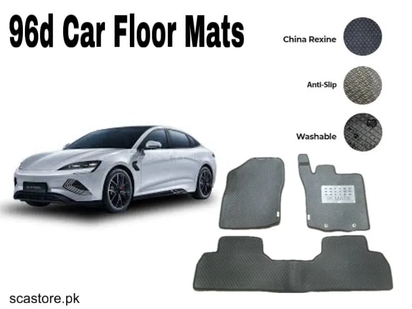 BYS Seal 96 Car Floor Mats – Premium Leatherite Mats for Ultimate Protection & Luxury Image-1