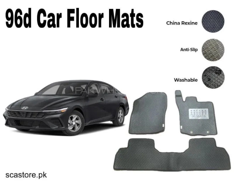 Hyundai Elantra 96 Car Floor Mats – Premium Leatherite Mats for Ultimate Protection & Luxur Image-1
