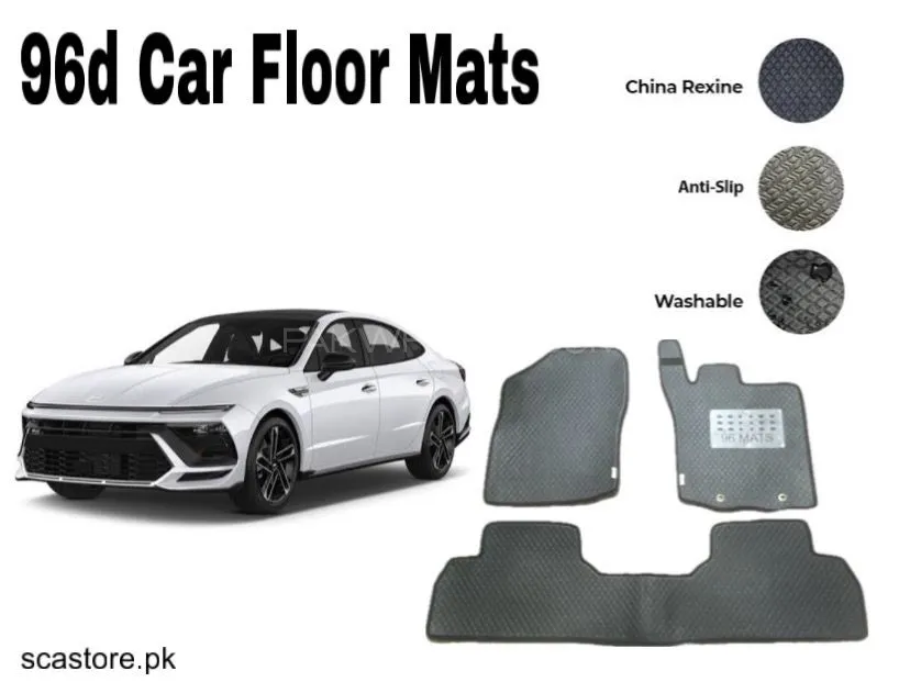 Hyundai Sonata 96 Car Floor Mats – Premium Leatherite Mats for Ultimate Protection & Luxury Image-1