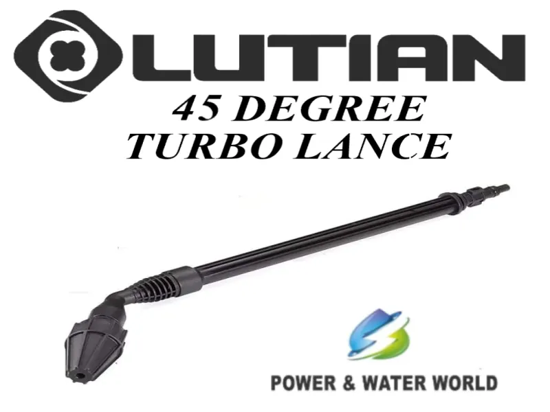 LUTIAN - 45 Degree Turbo Rotating Dirt Blaster Lance Attachment For High Pressure Washers Image-1
