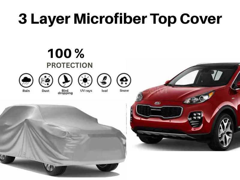 Premium Car Top Cover for Kia Sportage 2019-2025 – Microfiber Edition Image-1