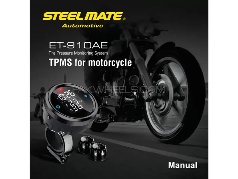 STEELMATE ET-910AE Motorcycle Tire Pressure Monitoring System – Universal TPMS  Image-1