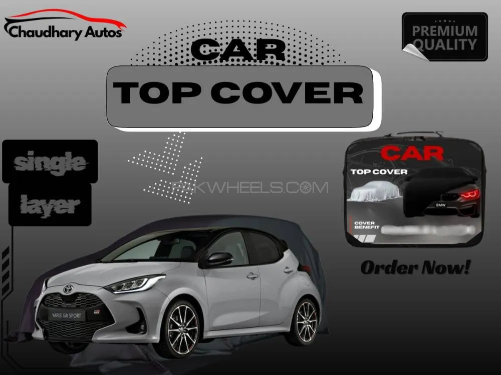 Toyota Yaris Hatchback Top Cover | Single Layer | Waterproof Parachute | Premium Protection Image-1