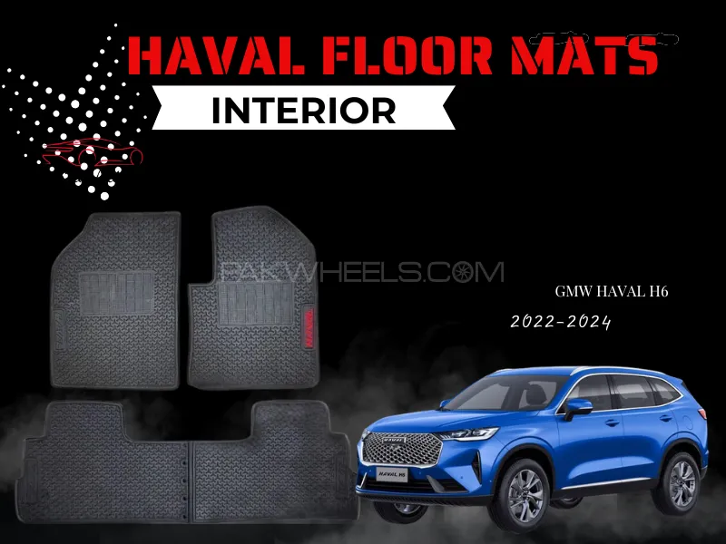 HAVAL H6 2022–2024 | Custom Rubber Latex Car Mats | Heavy-Duty All-Weather Floor Protection Image-1