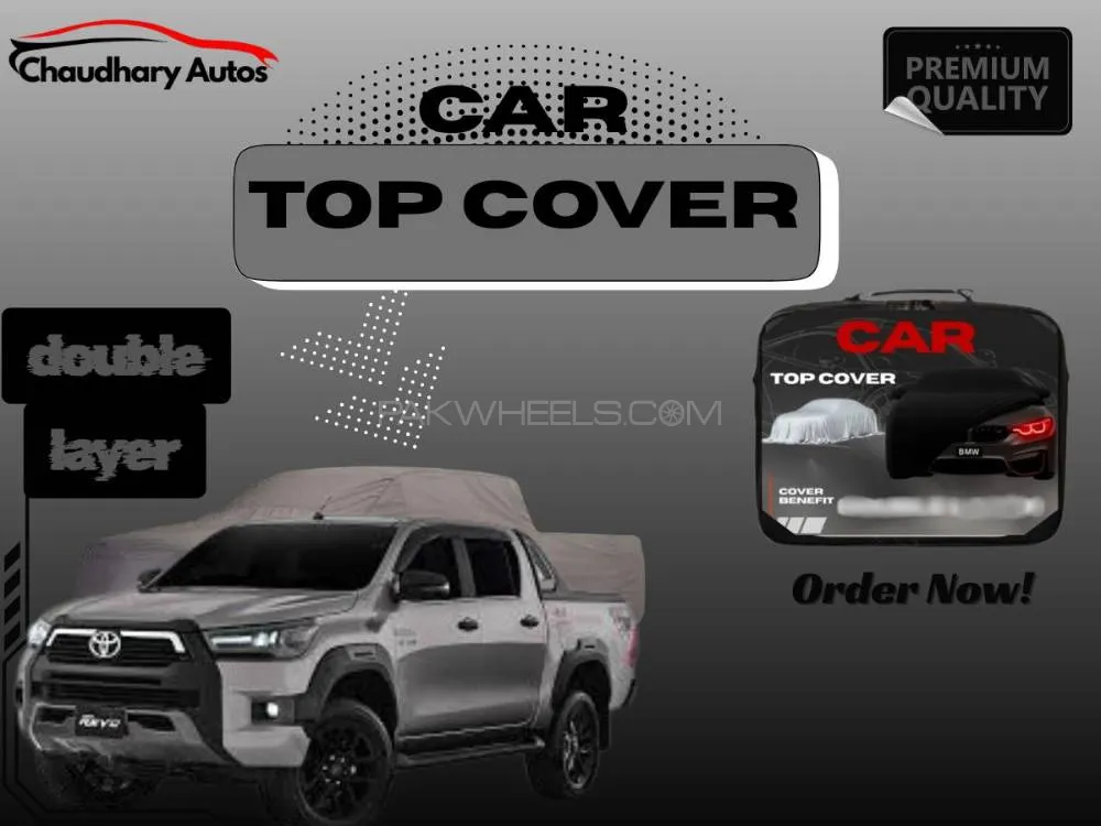 Toyota Revo 2016-2021 Top Cover | Grey | Anti-Scratch | Double Layer | Heat Proof | Water Proof Image-1