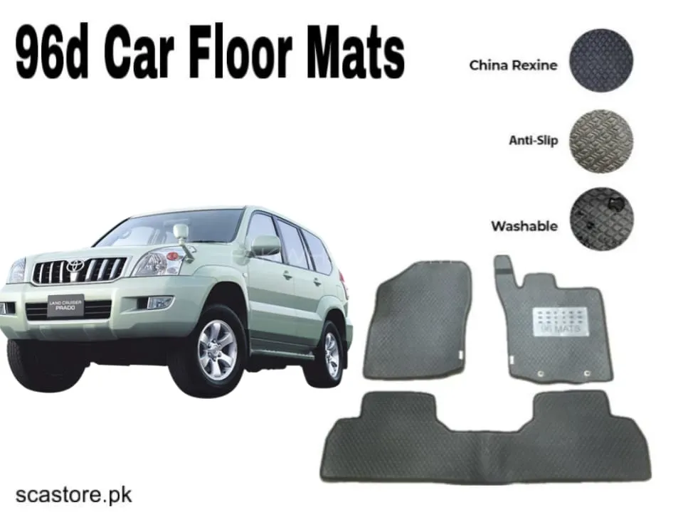 Toyota Prado FJ 120 96 Car Floor Mats – Premium Leatherite Mats for Ultimate Protection & Luxury Image-1