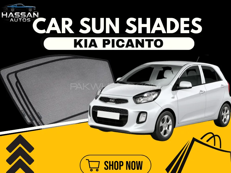 Window Sun Shades For Kia Picanto 2019-2025 Hatchback – Premium UV Protection & Custom F Image-1