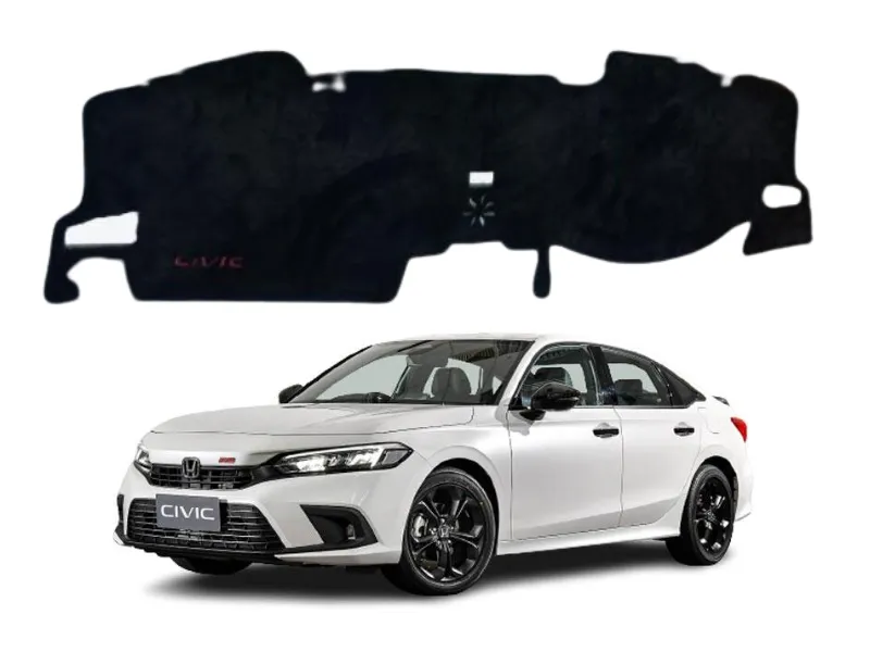 Velvet Dashboard Mat for Honda Civic 2022-2025 Image-1
