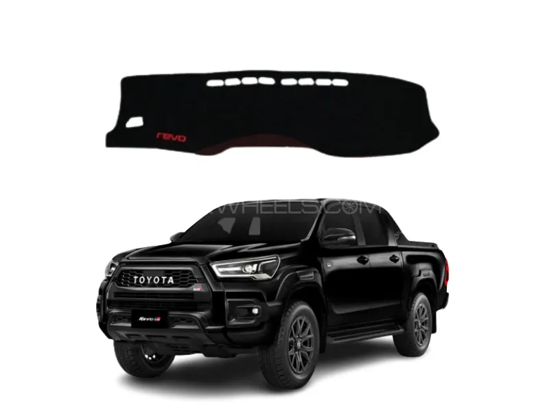 Velvet Dashboard Mat for Toyota Hilux Revo 2016-2025 Image-1