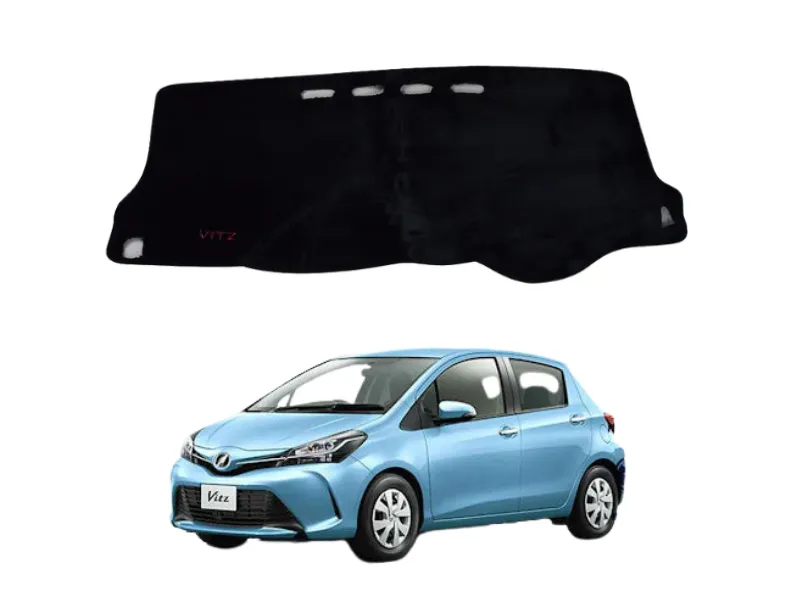 Velvet Dashboard Mat for Toyota Vitz 2011-2017 Image-1