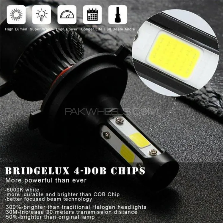 Four Side Led Headlight Bulb - H11 Image-1