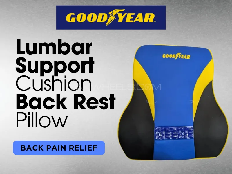 Good Year | Lumbar Support | Cushion | Back Rest | Pillow | Premium Quality Image-1