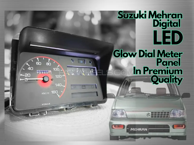 Suzuki Mehran | Digital | LED Glow Dial Meter Panel | In Premium Quality | 1 Pc Image-1