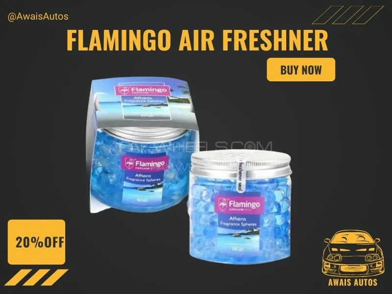 Flamingo Athens Spheres Wish Car Air Freshener – Long-Lasting Car Perfume & Odor Eliminator Image-1