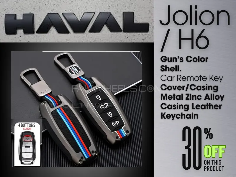 HAVAL Jolion / H6 | Hybrid Gun’s Color Shell |Car Remote Key Cover | Casing Metal Zinc Alloy Casing  Image-1