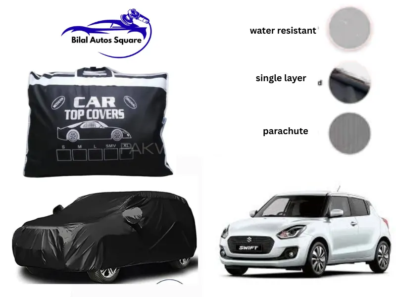 "PVC Coated Double-Stitched Car Top Cover for Suzuki Swift 2022–2024" Image-1