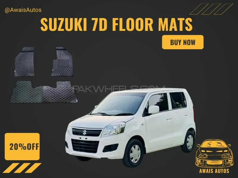 Suzuki Wagon R 2014–2025 7D Floor Mats – Custom Fit, Durable & Waterproof Protection Image-1