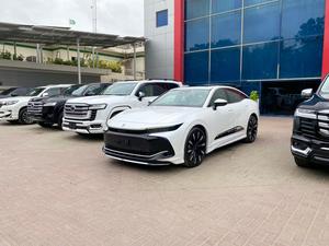 Toyota Crown Platinum hybrid 
Manufacturing: 2022 
Model: 2023
Mileage: 9,000 km  
Engine: 2.4 petrol Hybrid Turbo charged
340 hp (0 to 100 5.6second) 

*Front powered seats
*Wireless charger
*Paddle shifter 
*HUD 
*5 cameras with 360 view
*Radar

Calling and Visiting Hours

Monday to Saturday

11:00 AM to 7:00 PM
