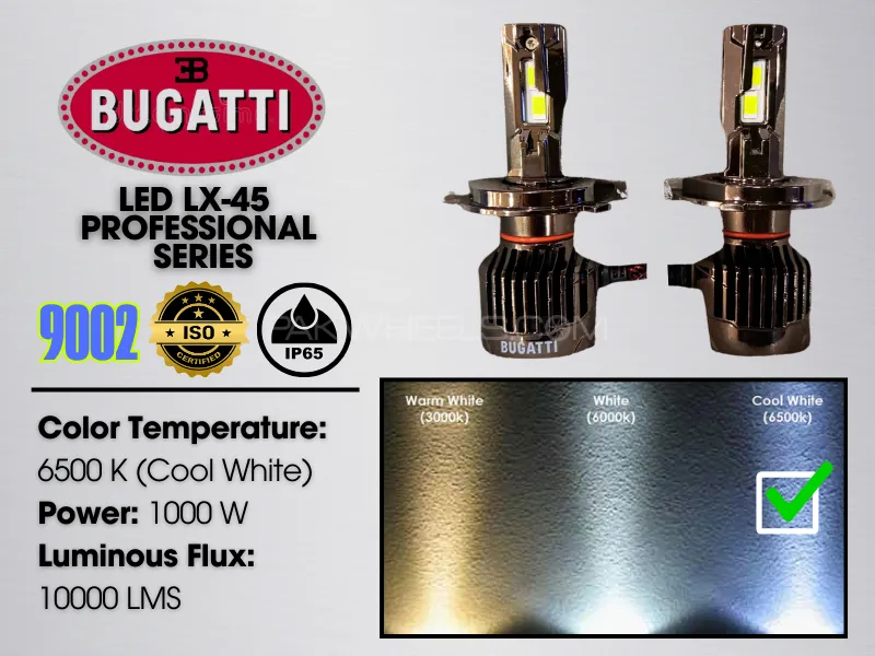 9002 | Bughatti Lx 45 SMD | 1000 W | 10,000 LMS | IP65 | Color Temperature 6500K | Cool White | LED  Image-1