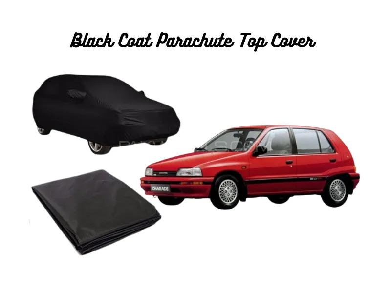 Daihatsu Charade 1986–1988 Black Coat Parachute Top Cover Image-1