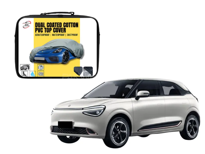 Dual Coated Cotton PVC Car Top Cover for GUGO Box | Heavy-Duty, Waterproof & UV Resistant Image-1