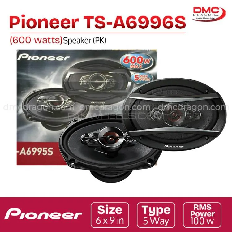 Pioneer TS-A6996S Speaker Five Way 6x9 in 600W Replica Image-1