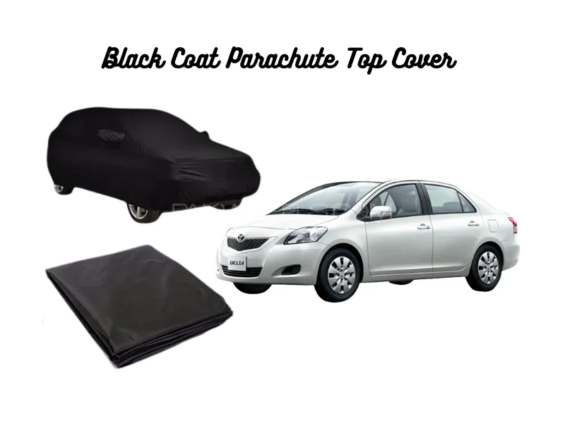 Toyota Belta Black Coat Parachute Top Cover Image-1