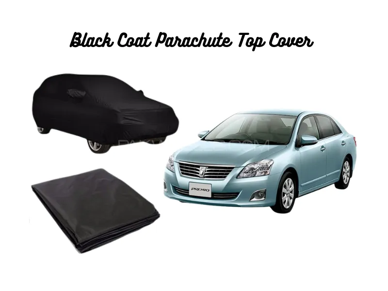 Toyota Premio 2007–2021 Black Coat Parachute Top Cover Image-1