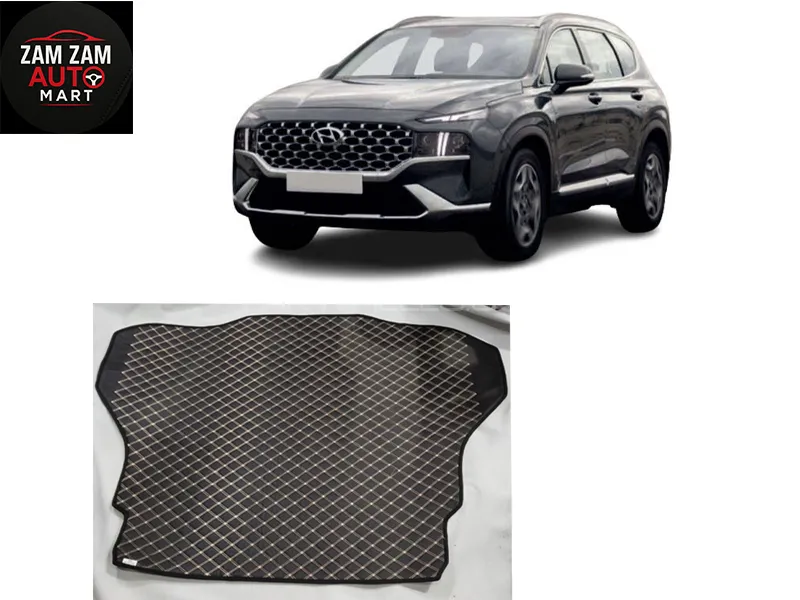 Hyundai Santa Fe Trunk Mat - Model 2019-2025 Image-1