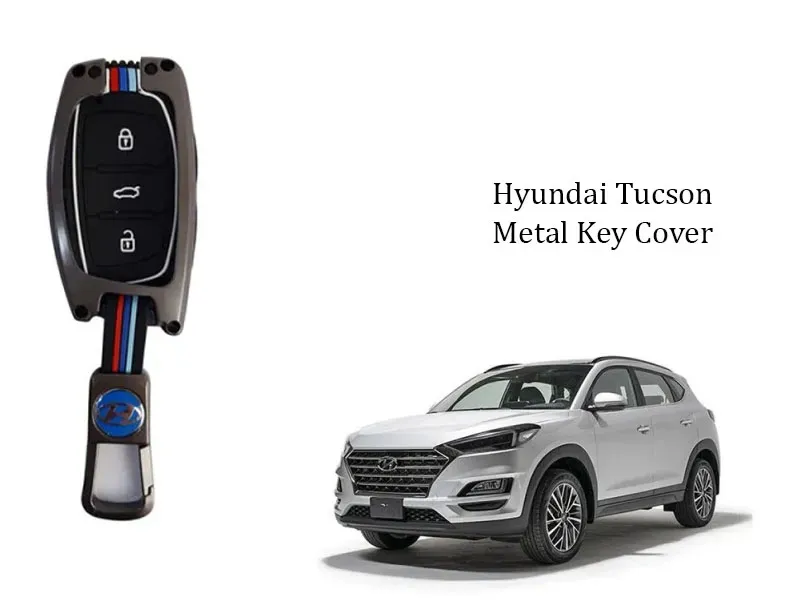 Hyundai Tucson Premium Metal Car Key Cover Luxury Zinc Alloy Car Key  Image-1
