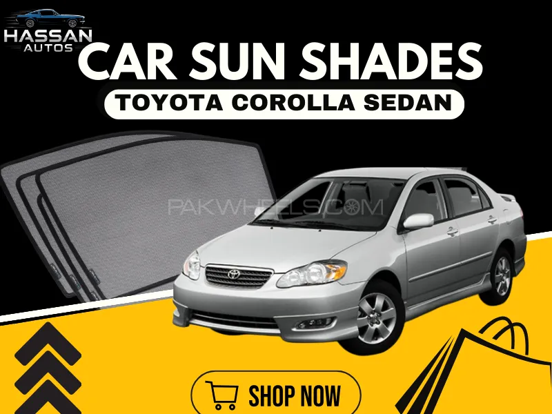 Toyota Corolla 2003–2008 Sedan Custom Window Sun Shades – UV Protection & Heat Reduction Image-1
