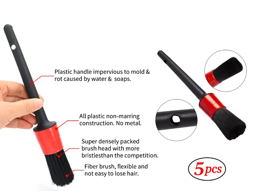 5Pcs Car Detailing Brush Set Wheel & Rim Cleaning - Interior & Exterior Premium Detailing Brush Set. 5Pcs Car Detailing Brush Set Wheel & Rim Cleaning - Interior & Exterior Premium Detailing Brush Set. Image-7