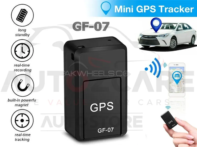 GPS Tracker GF-07 - Portable Mini Real Time GPS Tracking Device | Car and Bike Tracker Image-1