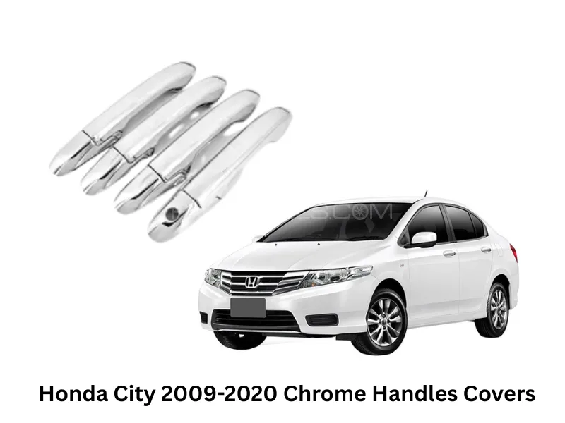 Honda City 2009-2020 Chrome Handles Covers Image-1