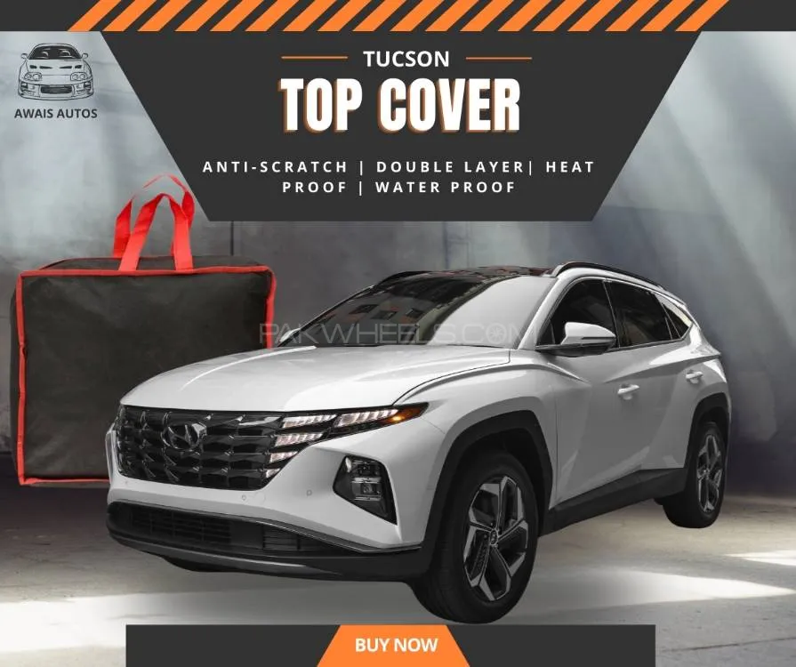 Hyundai Tucson 2021–2025 Car Top Cover | Double Layer Waterproof | Premium Quality Protection Image-1