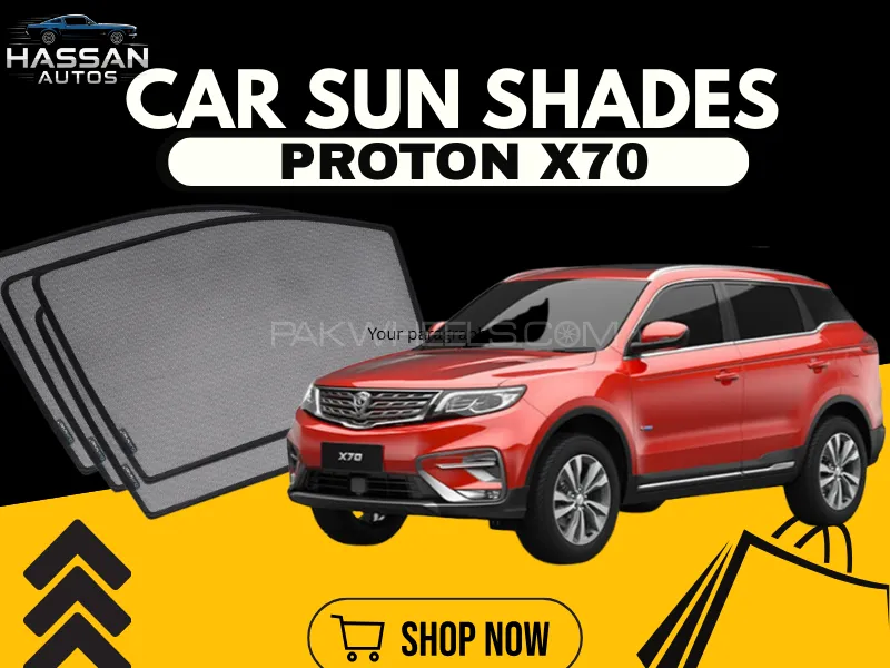 QS Window Sun Shades (Car Pardy) For Proton X70 2021–2025 Crossover – Premium UV Protection & Stylis Image-1