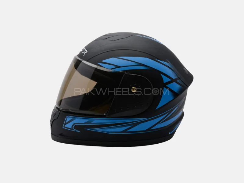 Vector Full-Face Helmet – Black with Random Stylish Graphics Image-1