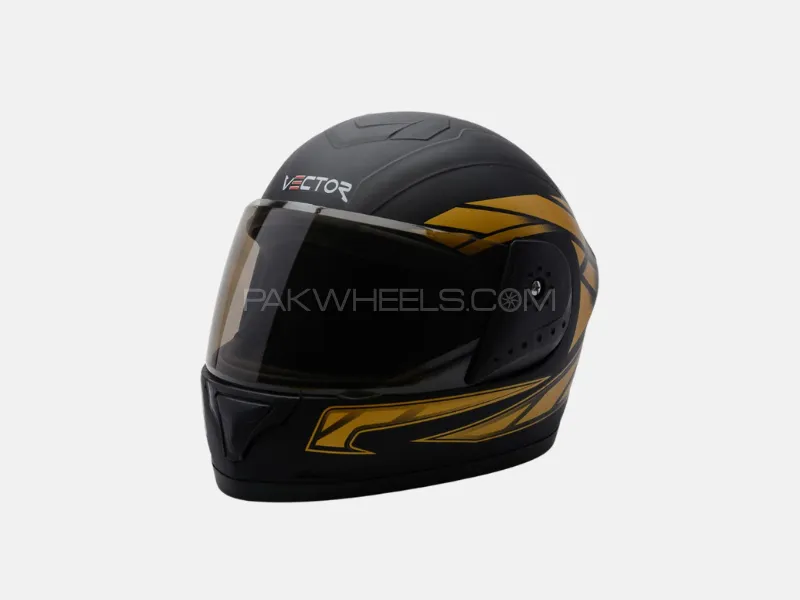 Vector Full-Face Helmet – Black with Random Stylish Graphics Vector Full-Face Helmet – Black with Random Stylish Graphics Image-3