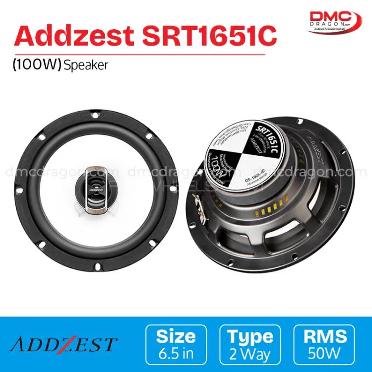 Addzest SRT1651C Two Way Coaxial Car Speaker 100W6.5 in  Image-1