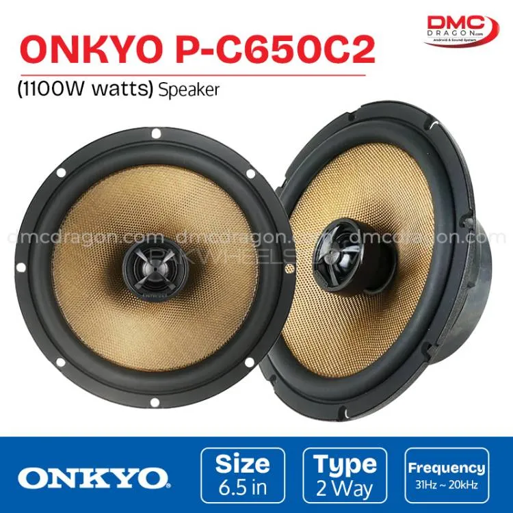 Onkyo P-C650C2  Two-way Coaxial Car Speaker 1100W Original Image-1