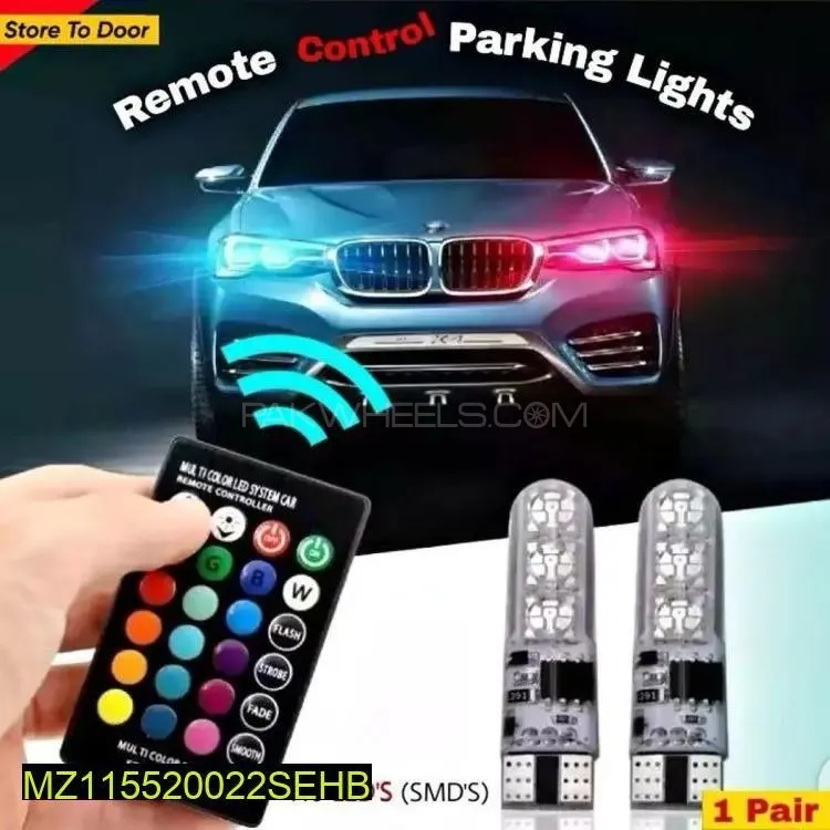 SMDs LED car parking lights bulbs remote control  Image-1