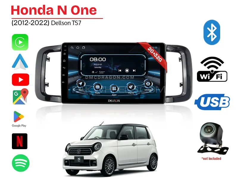 Honda N One 2012-2020 Dellson TS7 2GB+32GB Android Panel Car Radio Stereo 9in Screen Image-1