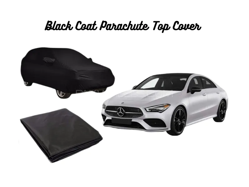 Black Coat Parachute Car Top Cover for Mercedes CLA250 | Waterproof, Dustproof & UV Resistant Image-1