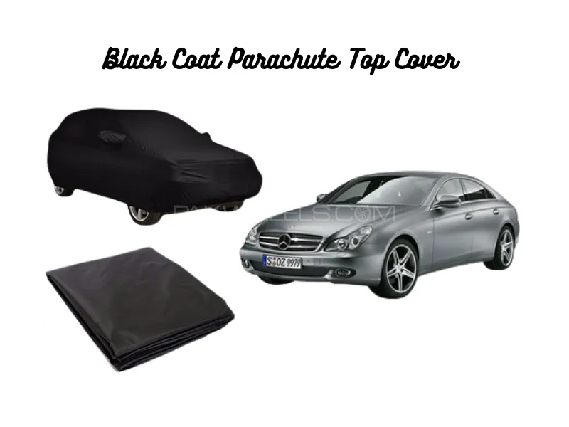 Black Coat Parachute Car Top Cover for Mercedes CLS350 | Waterproof, Dustproof & UV Resistant Image-1